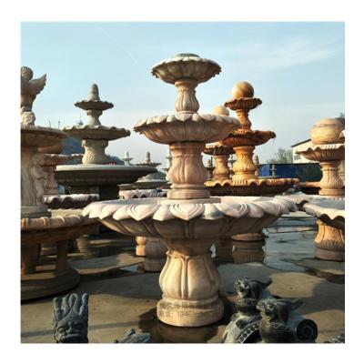 China Resin home decor stone water fountain 2 tier granite garden water fountain fengshui waterfall for sale