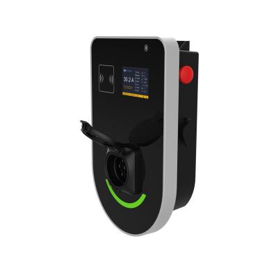 China 7KW 11KW 22KW Wallbox Commercial AC EV Charger For Electric Vehicle AC Electric Car Charging Station OCPP1.6 J1772 Wifi RFID for sale