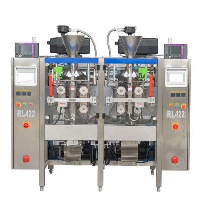 China RL422 Automatic Twin Multifunctional Granular French Fries Nuts Granular Packing Machine Vertical Pouch Shaping/Filling/Sealing Wrapper for sale