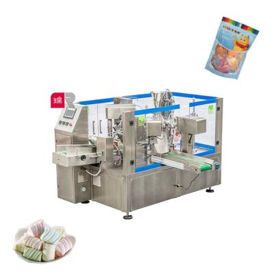 China Easy Operation RUI PACK RL8-300 Automatic Rotary Pouch Candy Packing Machine Premade with multihead weigher for sale