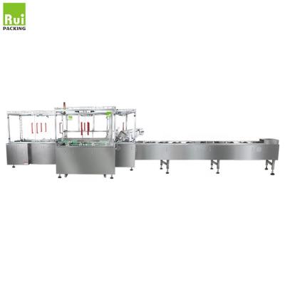 China Automatic Food RUI PACK Factory Supply R-80 High Speed ​​Carton Box Packaging Machine For Biscuit And Bread for sale