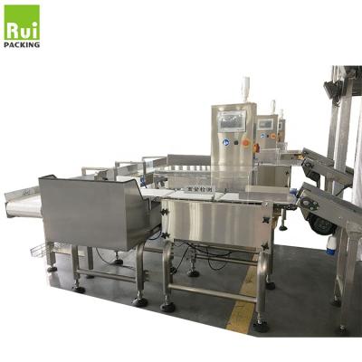 China Weight Checking RL-CW01 High Accuracy Automatic Check Weigher Machine With Rejector For Small Pocket for sale