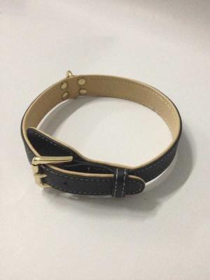 China Hot-selling Popular High Quality Real Leather material Dog Collar,Pet collar for sale