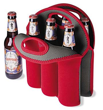 China Hot-selling High quality Neoprene 6-pack bottle bag 6-pack Wine holder Water bottle bag for sale