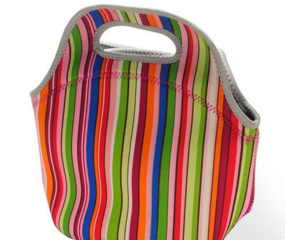 China Hot-selling Fancy nice Picnic bag Neoprene Lunch bag with handles Neoprene Cooler bag for sale