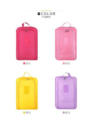 China Hot-selling Foldable Zipper Shoes bag Shoes pouch Shoes case with handle strap for sale