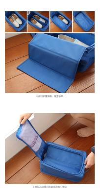 China Hot-selling Foldable Zipper Shoes bag Shoes pouch Shoes case with handle strap for sale