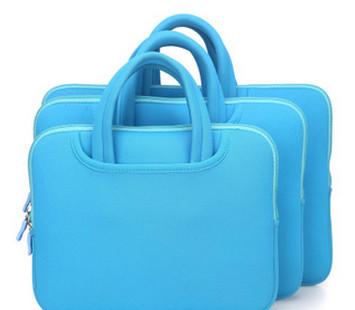 China Hot-selling Fashionable Neoprene Laptop bag Shockproof Laptop case with handle and pockets for sale