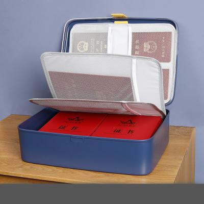 China Durable Flame Retardant Document Storage Box Stored Document Passport Bag Flame Retardant Bag Organizer Document For Living Room for sale