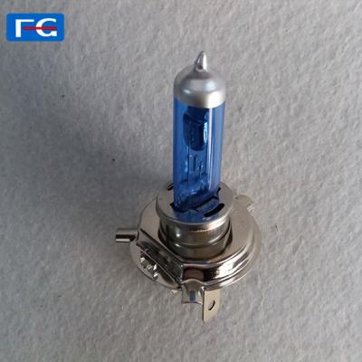 China 55W 100W 12V Auto Car Blue Light H7 Halogen Lamp Bulb Fog Lights Glass Auto Super Blue White Lamp for sale