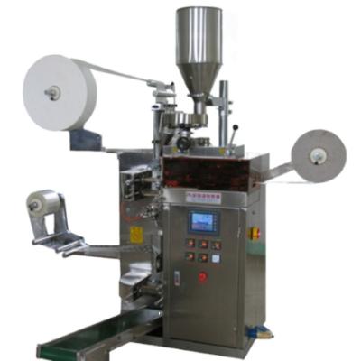 China The inner bag with thread and label automatic tea packaging / tea packing machine with inner bag and envelope for sale