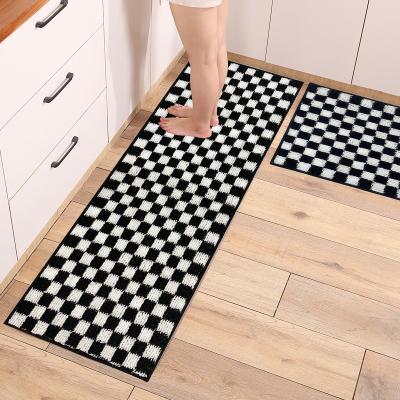 China Amazon Washable Single Strip Non-Slip Kitchen Floor Mat, Water Absorbent Mat, Floor Mat and Mat Set for sale