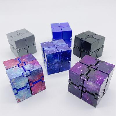 China Hot Selling Galaxy Mini Infinity Cube Toy Second Generation Decompressed Toys New Popular Moving Person Infinity Cube 11*7*2.5cm for sale