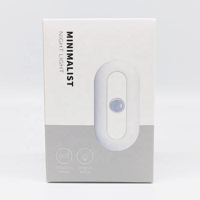 China Small Smart Home Lights Modern Led Motion Sensor Night Light Body Induction 3d Rechargeable Lamp for sale