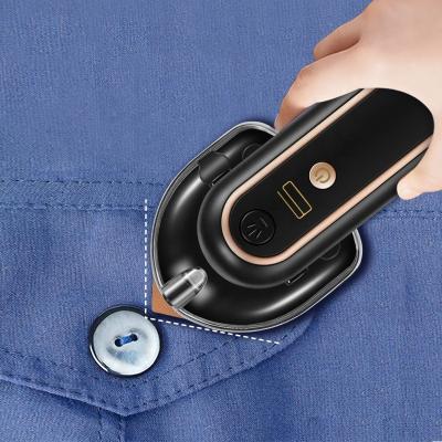 China Mini Electric Iron Car Customizable Logo Dry And Wet Foldable Foldable Cordless Rechargeable Portable Iron for sale