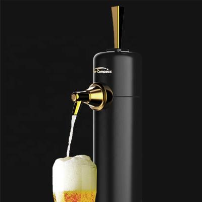 China Sustainable Electric Bar or Household Beer Equipment Beer Foamer Canned and Bottled 2 in 1 Ultrasonic Desktop Beer Foamer for sale