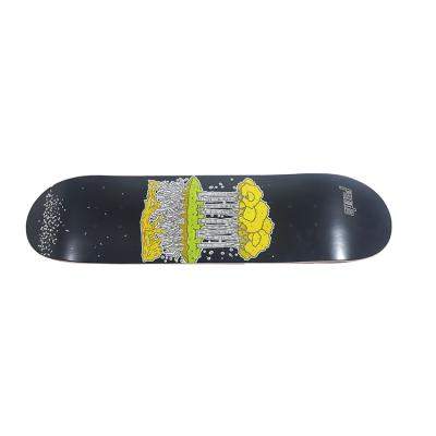 China Custom Printed Adult OEM Skate Deck, Wholesale 100% Full Canadian Maple Skateboard Deck for sale