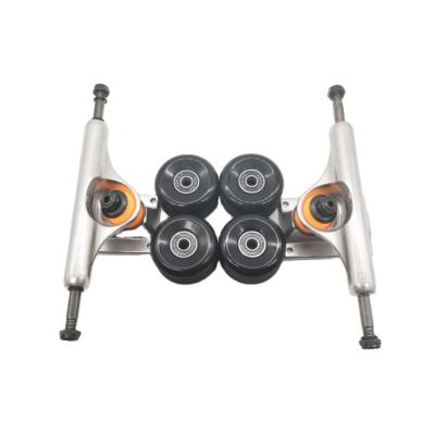 China Skateboard shape skateboard wheel, custom abec-7 bearing and 5.25 inch taper truck set for skateboard for sale