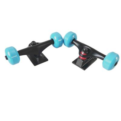 China Hot Sale Professional Skateboard Black Skateboard Trucks With 54mm Wheels And Bearing Set for sale