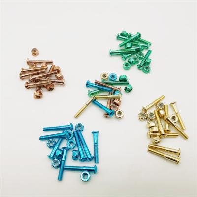 China 1.25 Inch Adult Wholesale Round And Philip Head Skateboard Longboard Hardware Screw Bolts for sale