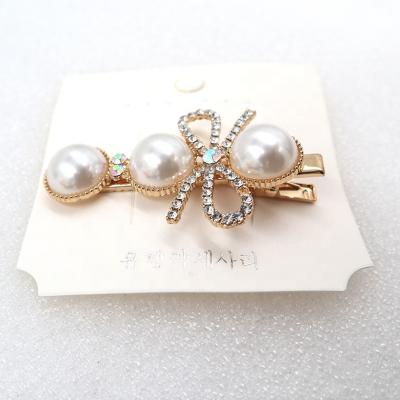 China Hair Dressing Metal Hair Clip Alloy Hairpin Rhinestone Hair Accessories For Women Girl for sale