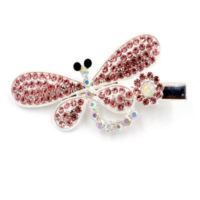 China Environmental Friendly Metal Alloy Hair Clip Rhinestone Hair Clip Hair Pins For Lady Girl for sale