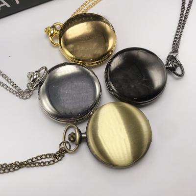 China PW18001 Stainless Steel Pocket Watch Quartz Vintage Fashion Women Man Unisex Charm Watch for sale