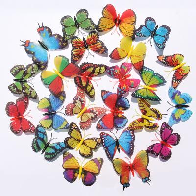 China WALL STICKER 8.5CM Mixed Designs Glossy Butterfly 3d Wall Sticker For Home Decor And Wedding Wall Decor PVC18211 for sale