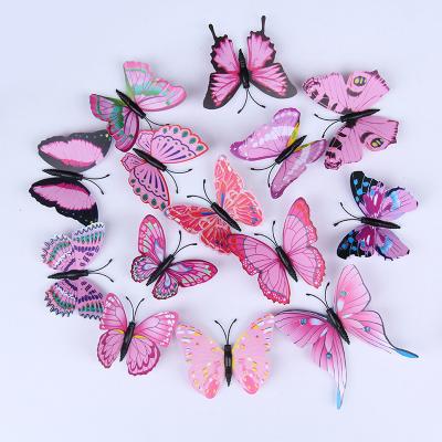 China WALL STICKER 3d Butterfly Wall Sticker For Home Decor And Wedding Wall Decoration PVC18205 8cm for sale