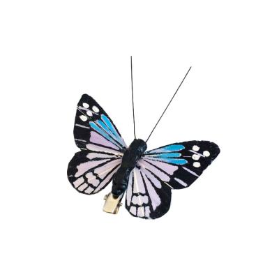 China Feather Hand-crafted Artificial Butterflies For Wedding Decorations for sale