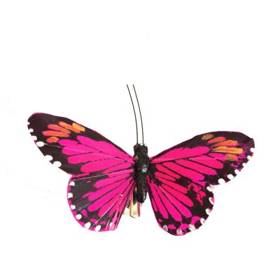 China Feather Hand-crafted Floating Butterflies For Flower Arrangement for sale