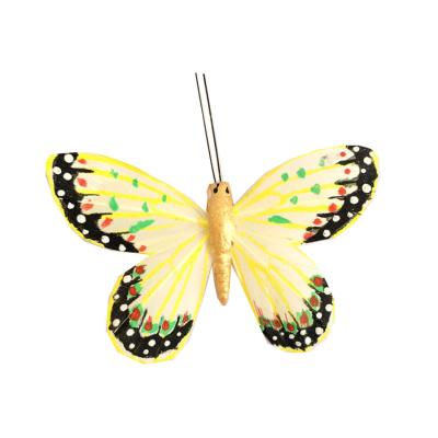 China Feather Assorted Colors Floating Butterflies For Wedding Centerpieces for sale