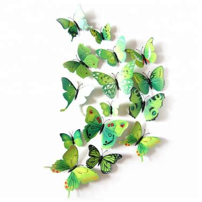 China PVC 12 Pack 3D Butterfly Wall Stickers For Fridge Magnets Fridge Magnets for sale