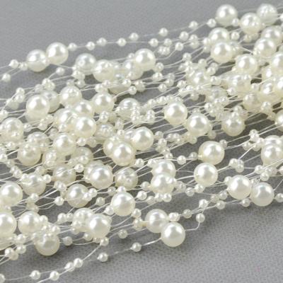 China ABS Fishing Line Artificial Pearls String Beads String Garland For Wedding Party Decorations for sale