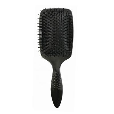 China Compact Professional Square Black Plastic Air Cushion Paddle and Massage Needle Massager Hair Brush Nylon Wholesale for sale