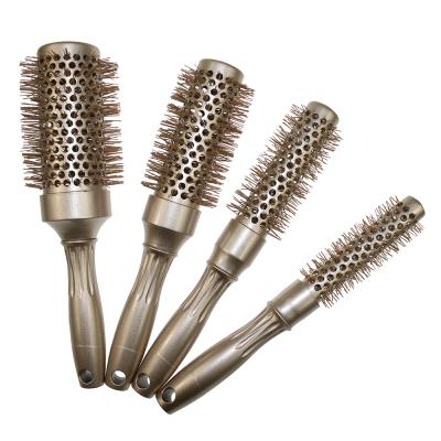 China Custom Logo Small Round Hair Brush Travel Set Brush, Ceramic Round Styling Brush for sale