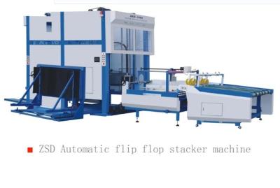 China Papierkarton-Kasten-Selbststapler-Maschine Flip Flop Stacking Machine 1700mm 12000PCS/Hour zu verkaufen