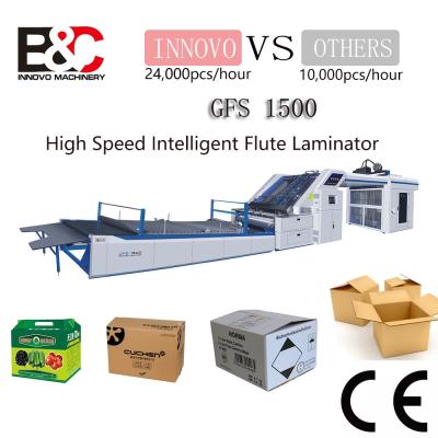 China Geaffineerde platen met fluit laminatie plakmachine 200 m/min Te koop