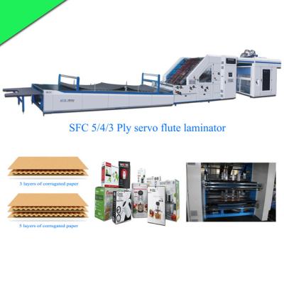 중국 카드보드 박스 제조 기계 SFC1700 자동 코러브 카드보드 박스 플루트 라미네이터 기계 판매용