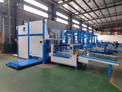 Cina Automatic Corrugated Paper Flip Flop Pallet Stacker And Collecting Machine in vendita