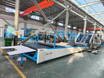 Cina Macchina di laminazione a alta velocità da foglio a foglio per carta ondulata con controllo servo e correzione automatica a 150 m/min in vendita