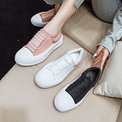 China CUSHIONING Style Wholesale Walking Women's Casual Safety Height Increasing Canvas Sports Fashionable Gym White Shoes for sale