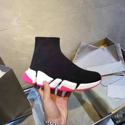 China Fashion Trend Pure Color Round Chief Knitted Fabric Soft Comfortable Women's BB SHIPPING 2.0 Socks Sneaker Shoes for sale