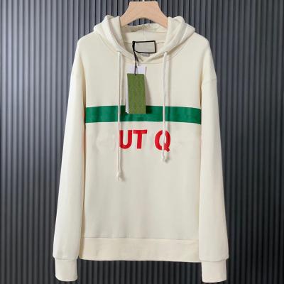 China Anti-wrinkle Fashion Brand Couple Pullover O-Neck G Letters Print Women Long Sleeve Sweatshirts Loose Casual Cotton Streetwear Italy Hoodie for sale