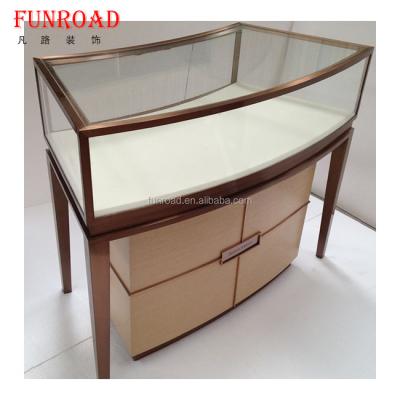 China Glass Jewelry Store Furniture Jewelry Showcase Luxury Counter Display Display For Retail Store for sale