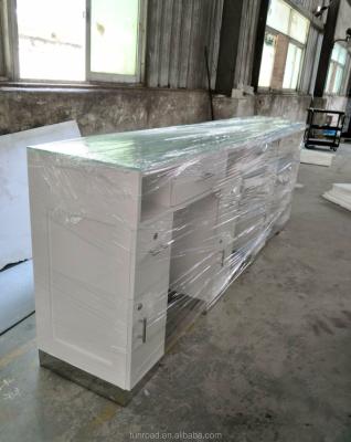 China With dust collector factory customized manicure bar table and nail polish table for beauty salon for sale