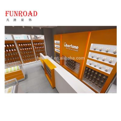 China Display furniture for mobile phone cellphone shop modern design for phone and accessory display for sale