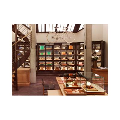 China Watch Store Interior Design Customized Boutique Store Fixtures Modern LED Lighted Display Cabinet for sale