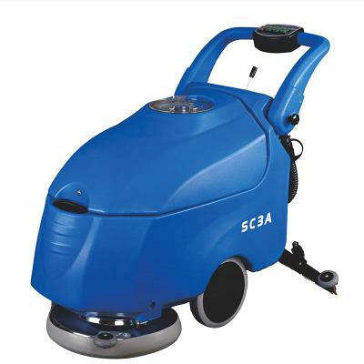 China New Hotels Easy To Drive Walk Behind Floor Scrubber Dryer Manual Washing Equipment Applicable To Municipal Workshop Construction Sites for sale