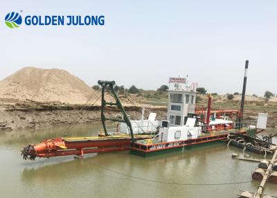 China JULONG JLCSD300 Cutterhead Suction Dredge / Barco de dragagem de areia para seus desafios de dragagem à venda